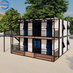WinFair Honduras Office Price Mobile Expandable 2 Floor Prefabricated Prefab Container House Modular Home China Luxury 20Ft