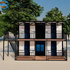 WinFair Two Story Modular Prefab Prefabricated Mobile Tiny Container House Price 20 Ft 2 Bedrooms Cebu Philippines for Living