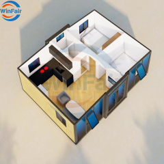 WinFair Luxury Small Sales Reasonable Price Ready Portable Mobile House Price Luxury Homes Modern Prefabricated Container