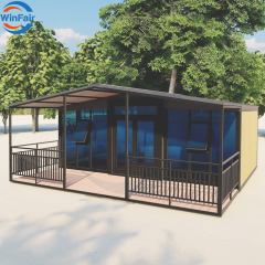WinFair China Granny Flat Prefabricated Double Wing Container Villas Designs Houses 2 Rooms Expandable Lebanon Dalal Luxury