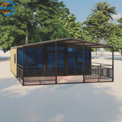 WinFair Small Pre Fabricated Mobile Expandable 20 Feet Container Houses Prefab Homes Foldable Villa Ready to Live 2 Bedroom