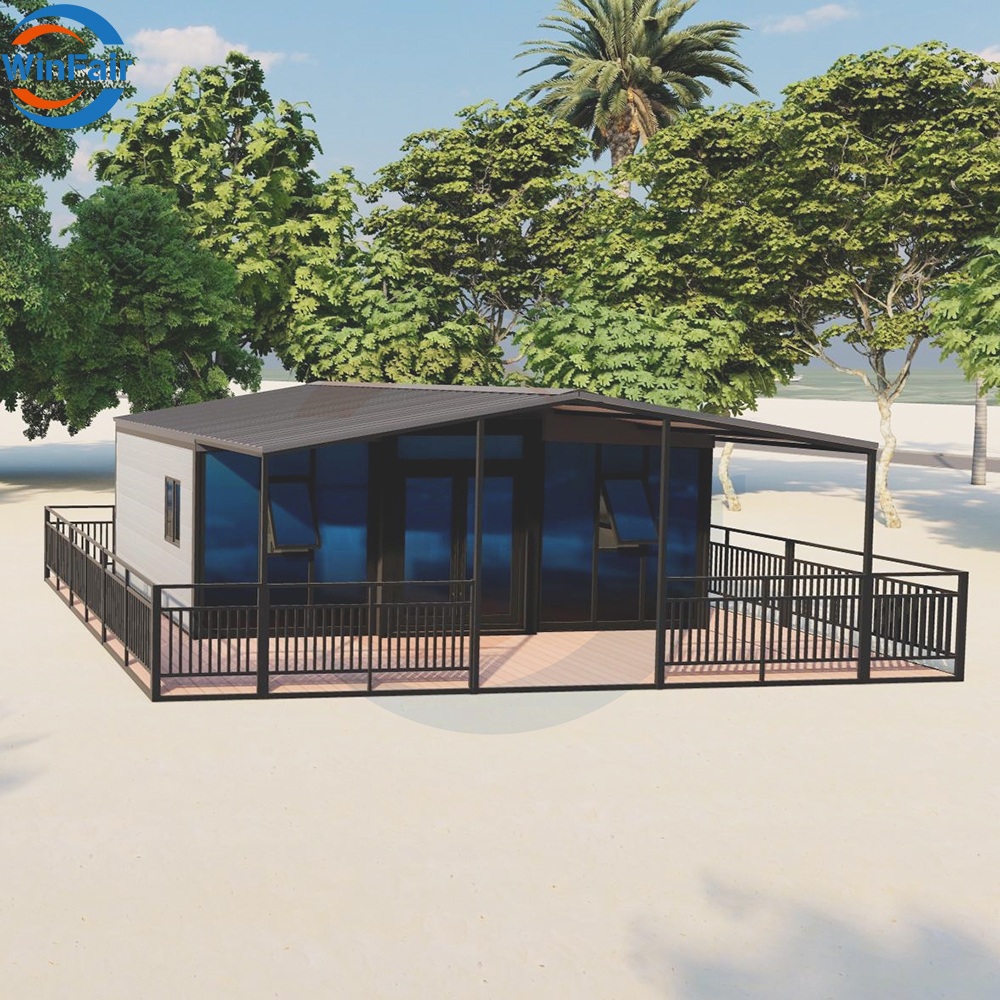 WinFair Oem Low Price Prefab One Bedroom 20Ft Living Expandale Container Houses Homes Prefabricated Foldable House With Porch