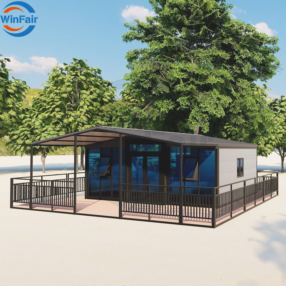 WinFair China-Prefabricated-Houses 1 Bedroom Expandable Container Modular Mobile Homes Prefab Mini House Price Germany Luxury