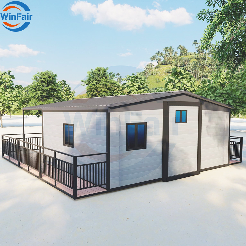 WinFair Wholesale Price Portable Granny Flat Modular Beach House Prefabricated One Bedroom Prefab Tiny Houses Modular Homes