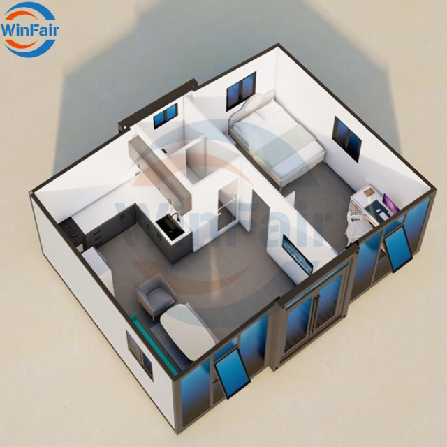 WinFair Hobbit Hot Style Competitive Price Luxury House For Mobile Prefabricated Villa Mini Ready Houses Modular Container Home