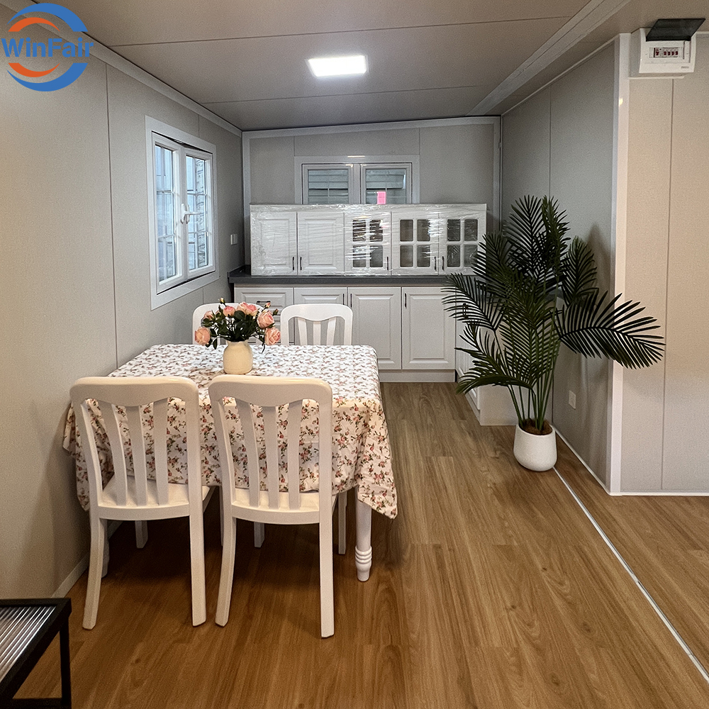 WinFair China-Folding-Container-House Light Bangladesh Modern Tiny Foldable Home Villa Expandable Container House Home Folding