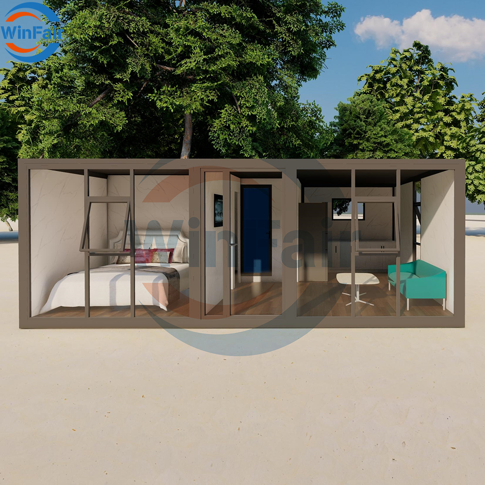 WinFair Low Cost Modular Prefab Prefabricated Villa Luxury 2 Bedroom Granny Flat Container House Tiny Australia Luxurious