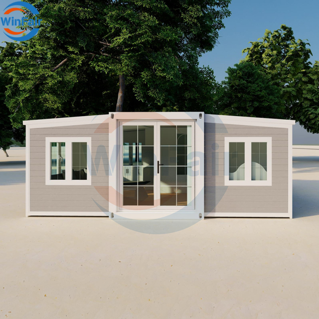 WinFair China-Folding-Container-House Light Bangladesh Modern Tiny Foldable Home Villa Expandable Container House Home Folding