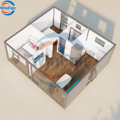 WinFair Good Price Luxury Living Home Container House Modular Foldable Expandable Prefab Tiny House Modern With Bathroom Kuwait