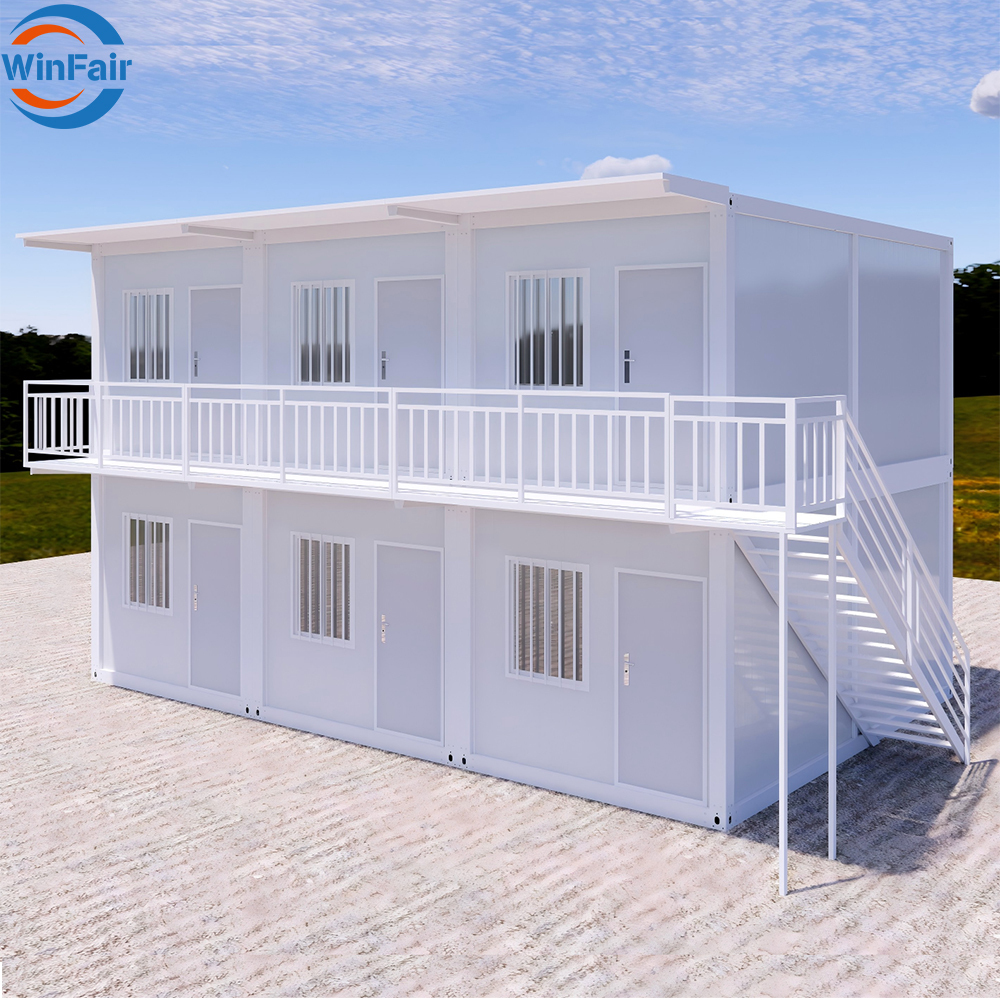 WinFair Movable Sandwich Panels Modular Luxury Modern Prefab Duplex Tiny Houses Villa Prefabric Movable Container With Toilet