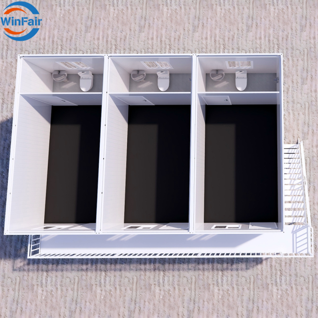 WinFair Custom Cost Of Prefabricated Prefab 2 Storey Modular Removable Container Houses In Nigeria 20Ft With Bath Room