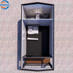 WinFair Container Modular Houses Prefabricated Homes China Prefab 20Ft Granny Flat Detachable Slope Container House Modern