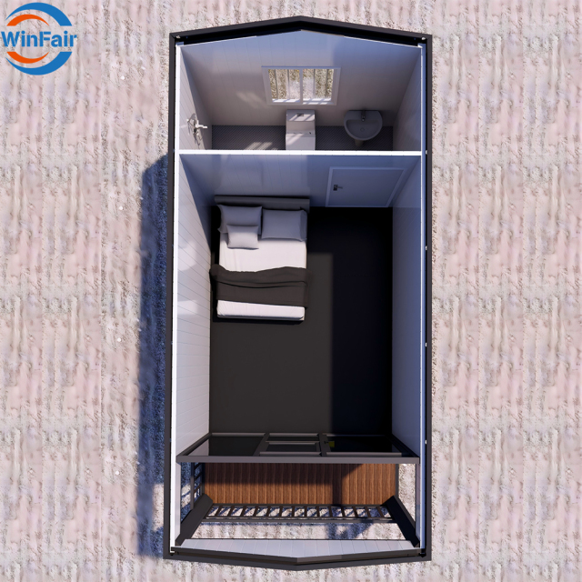 WinFair Container Modular Houses Prefabricated Homes China Prefab 20Ft Granny Flat Detachable Slope Container House Modern