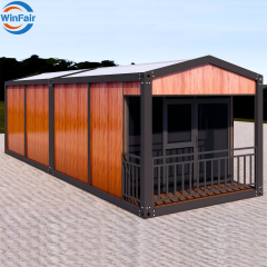 WinFair Belgium Prefab Prefabricated Fully Assembled Modular Container House Homes 2 Bedrooms With Large Bathroom Luxury House