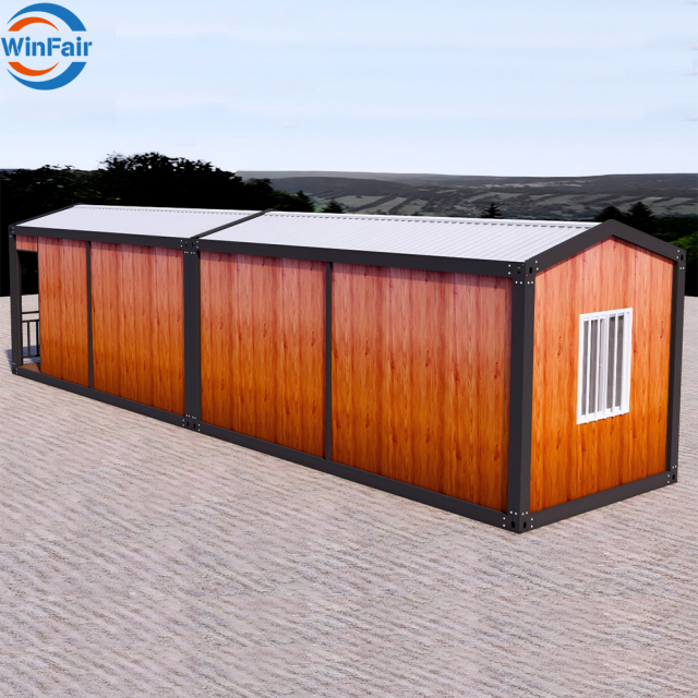 WinFair China Luxury Pitched Roof Cost Prefab Prefabricated Kenya Detachable Container Home House Villa With Toilet And Shower