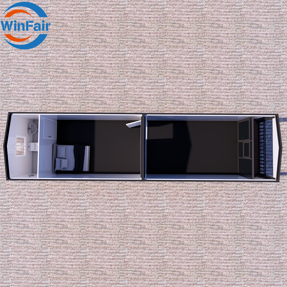 WinFair Belgium Prefab Prefabricated Fully Assembled Modular Container House Homes 2 Bedrooms With Large Bathroom Luxury House