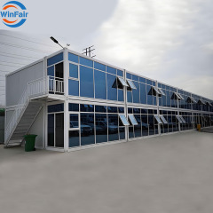 WinFair China Mini Luxury Small Villa House Modern Two Story Prefab Module Mobile Tiny Container House Prefabricated China