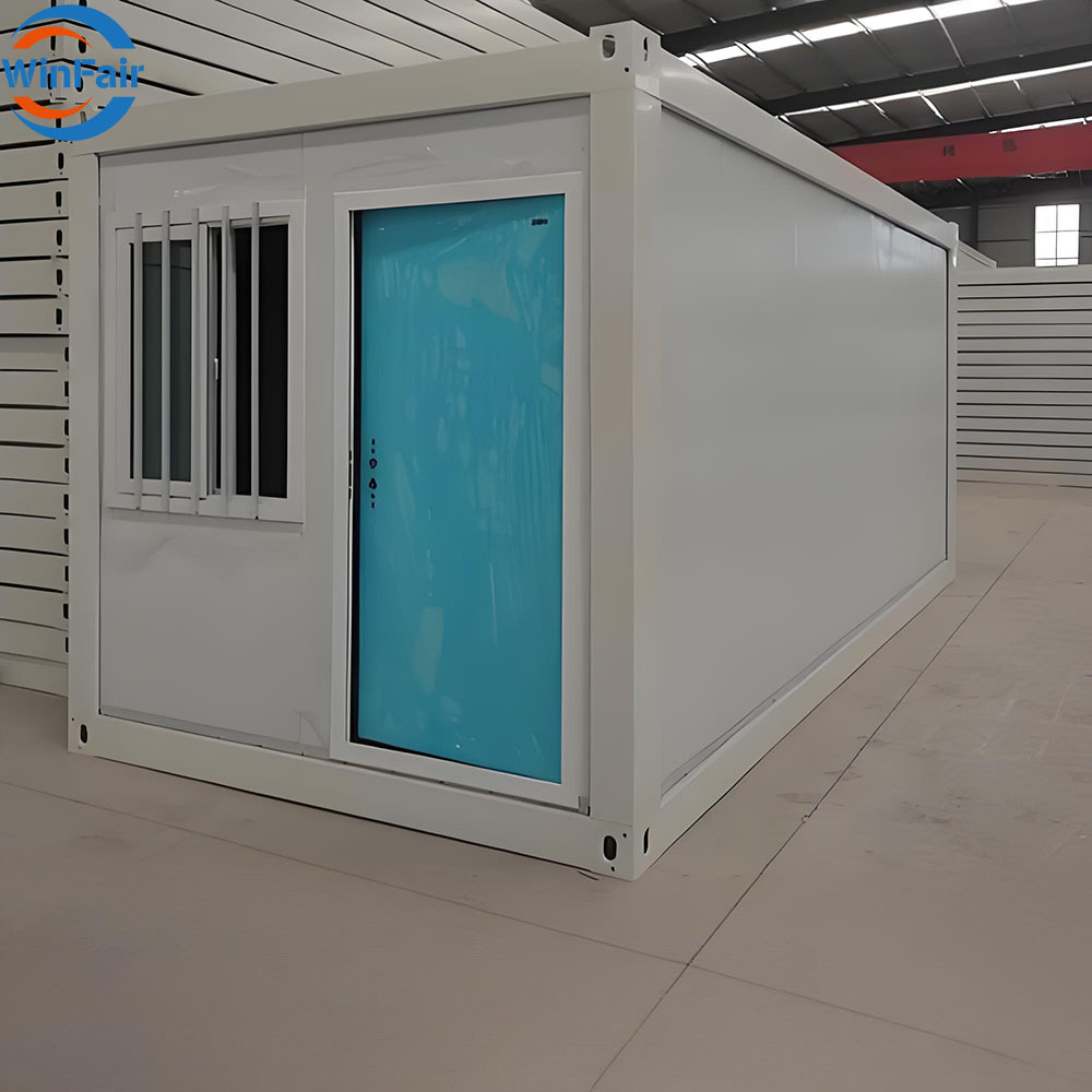WinFair Cheap Portable Foldable Small Anti Earthquake Prefab Mini Container Prefabricated House Price 20 Feet Oman For Warehouse