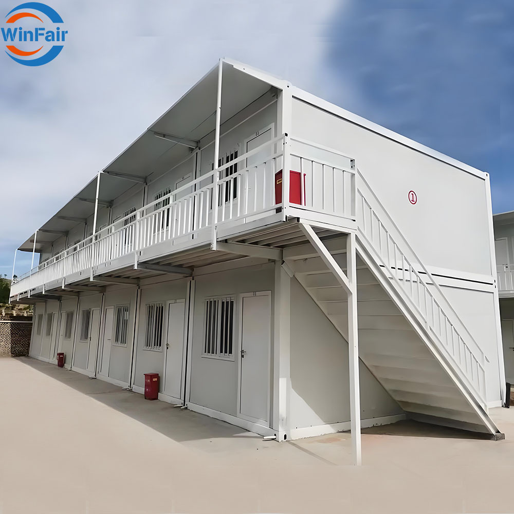 WinFair Prefabricated Double Decker Earthquake Proof Portable Container Module Prefab Villa House Homes Modern Indonesia Luxury