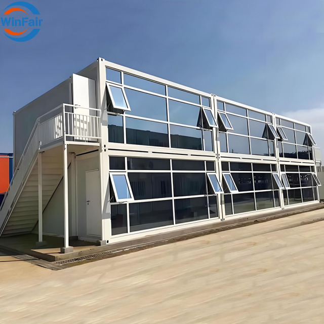 WinFair China Mobile Prefab Villa Beach 2 Story 20 Ft Mini Container House Low Cost Prefabricated Homes Dominican Republic