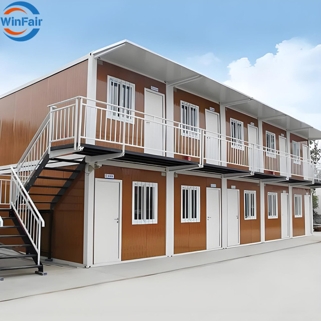 WinFair Cheap Custom 2 Story Prefab Prefabricated Duplex Villa House Mobile Low Cost Container Prices Cebu Philippines Luxury
