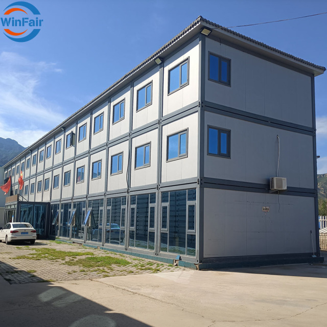 WinFair Three Floor Prefabricated Prefab Modular Panel Pre Pack Residential Container House Indonesia Tiny Homes Villa Luxury