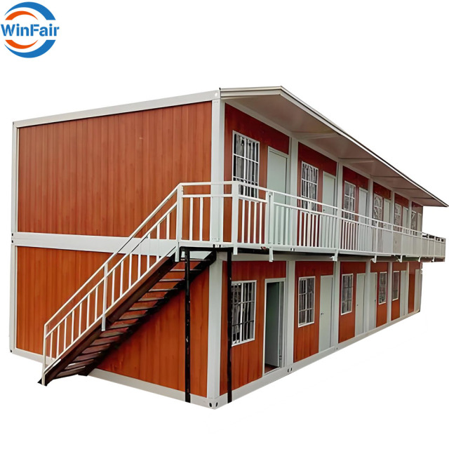 WinFair Two Floor House Home Container Student Accommodation Prefab-House-With-Customizable-Design With Luxury Prefab Villa