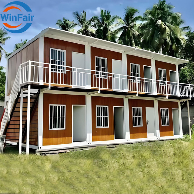 WinFair Wholesale Low Price Container 2 Floor Prefabricated Prefab Mobile Houses Modular Home With Bathroom Manufacturers