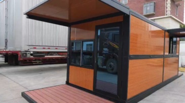 WinFair Low Cost Modern Steel Casa Prefabbricata Folding House Uruguay Prefab Mobile Container House With Terrace Modular 20Ft