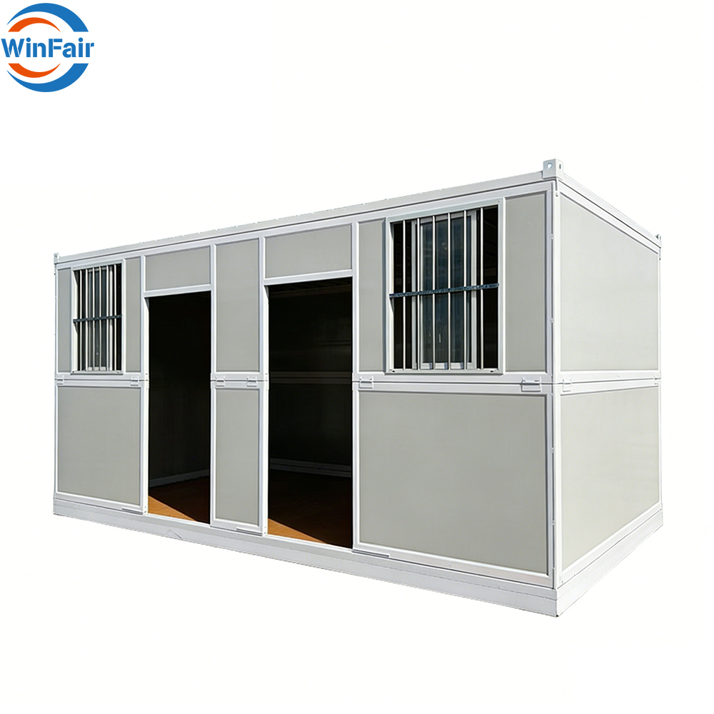 WinFair Portable 20 Ft Prefabricated House Foldable Prefab Modular Steel Container Home House 2 Bedroom for Philippines Luxury