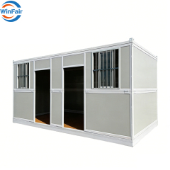WinFair Portable 20 Ft Prefabricated House Foldable Prefab Modular Steel Container Home House 2 Bedroom for Philippines Luxury