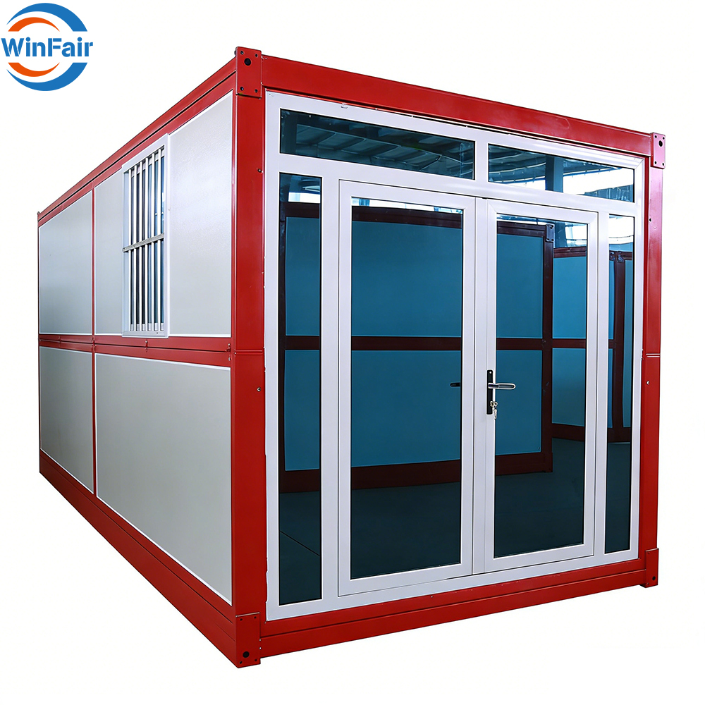 WinFair Luxury Low Cost Mobile 20Ft Portable House Foldable Prefab Modular Steel Living Container Homes Beach House Modern