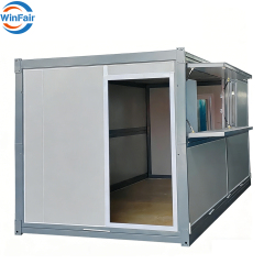 WinFair Low Cost Mini 20 Ft Sandwich Panel Prefab Mobile Portable Foldable Fast Food Modular Container House Kiosk for Office