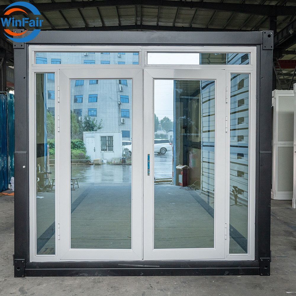 WinFair Georgia 20Ft Portable Cheapest Prefab Villa Modular Glass Tiny Container House With Glass Wall Foldable Mobile Home