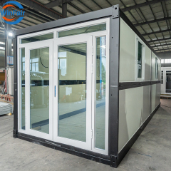 WinFair Portable Modern Modular Homes for Sale Casa Prefabbricata Beach Container House With Glass Wall Luxe Prefab Granny Flats
