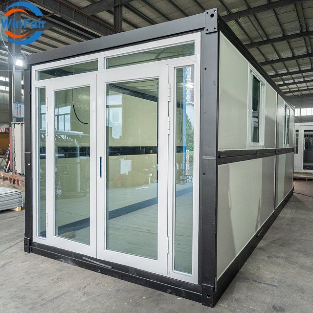 WinFair Portable Modern Modular Homes for Sale Casa Prefabbricata Beach Container House With Glass Wall Luxe Prefab Granny Flats