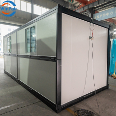 WinFair Georgia 20Ft Portable Cheapest Prefab Villa Modular Glass Tiny Container House With Glass Wall Foldable Mobile Home