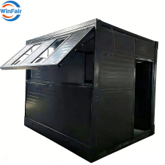 WinFair Low Cost Portable 20Ft Modern Prefabricated Prefab Fast Food Modular Mobile Homes Folding Container House Kiosk For Sale