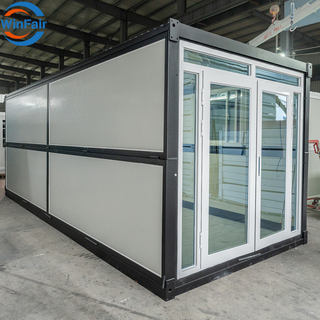 WinFair Portable Modern Modular Homes for Sale Casa Prefabbricata Beach Container House With Glass Wall Luxe Prefab Granny Flats