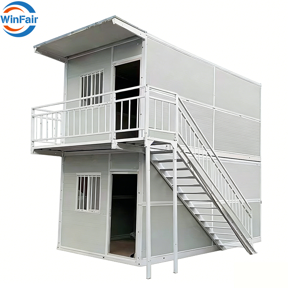 WinFair Low Cost Barbados Prefab House Foldable Two Story Container Prefabricated Villa House Homes Luxury Price Granny Flat