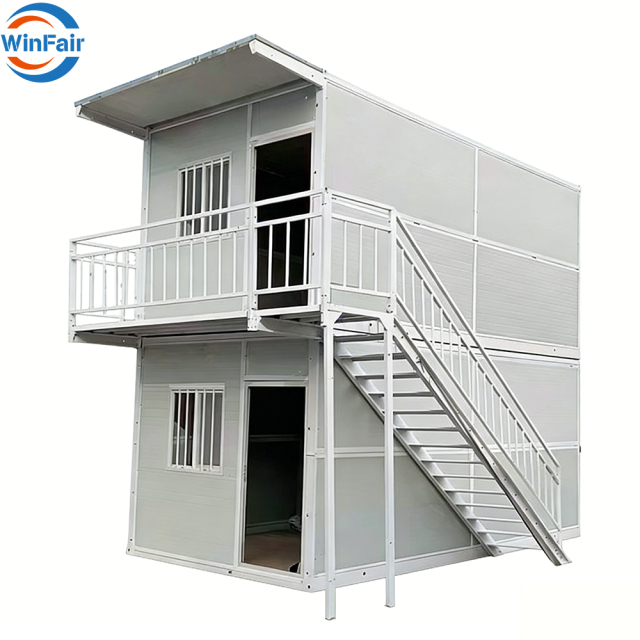 WinFair Low Cost Barbados Prefab House Foldable Two Story Container Prefabricated Villa House Homes Luxury Price Granny Flat
