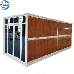 WinFair Portable Folding Earthquake Proof Prefab Houses Modular Prefabricated Steel Frame Folding Model Container House Home