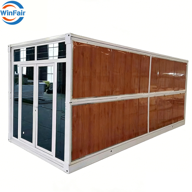 WinFair Portable Folding Earthquake Proof Prefab Houses Modular Prefabricated Steel Frame Folding Model Container House Home