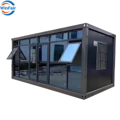 WinFair Ethiopia Prefabricated Manufacturer Low Price Home Finished Prefab Folding Foldable Container House 20 Ft for Sale