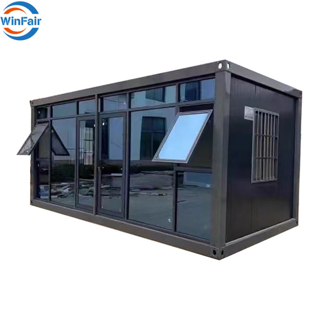 WinFair Ethiopia Prefabricated Manufacturer Low Price Home Finished Prefab Folding Foldable Container House 20 Ft for Sale