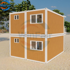 WinFair Modern Prefab Two-Story Container Houses Casas Prefrafricadas 150m2 Construction Solar Panel Option Multi-Purpose Use