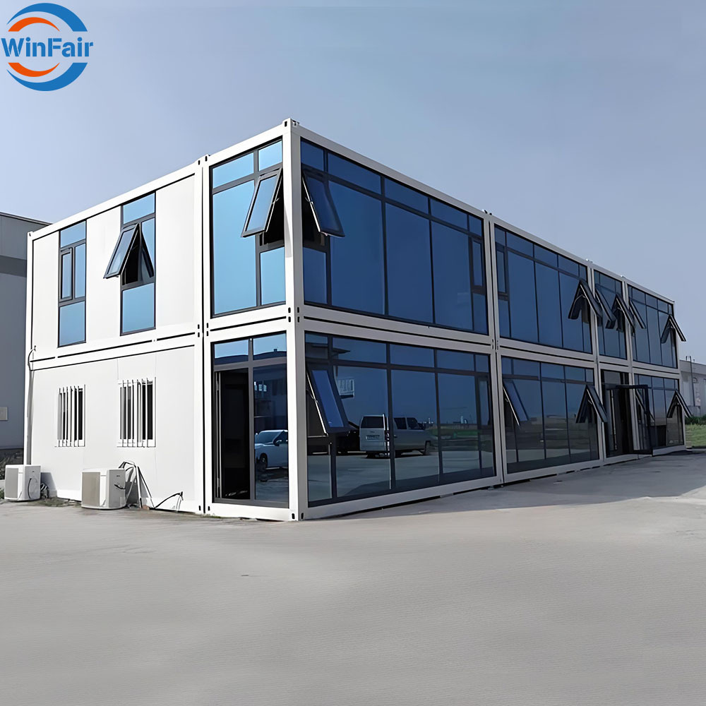 WinFair Convenient Mobile Modular Quality Prefabricated Prefab Steel Structure Container Houses Two-Story Folding Prefab Houses