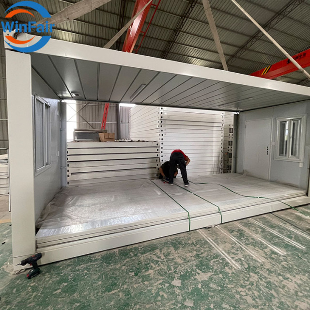 WinFair China Flat Pack Tiny Easy Assemble Collapsible Office Prefabricated Portable House Foldable Folding Container House