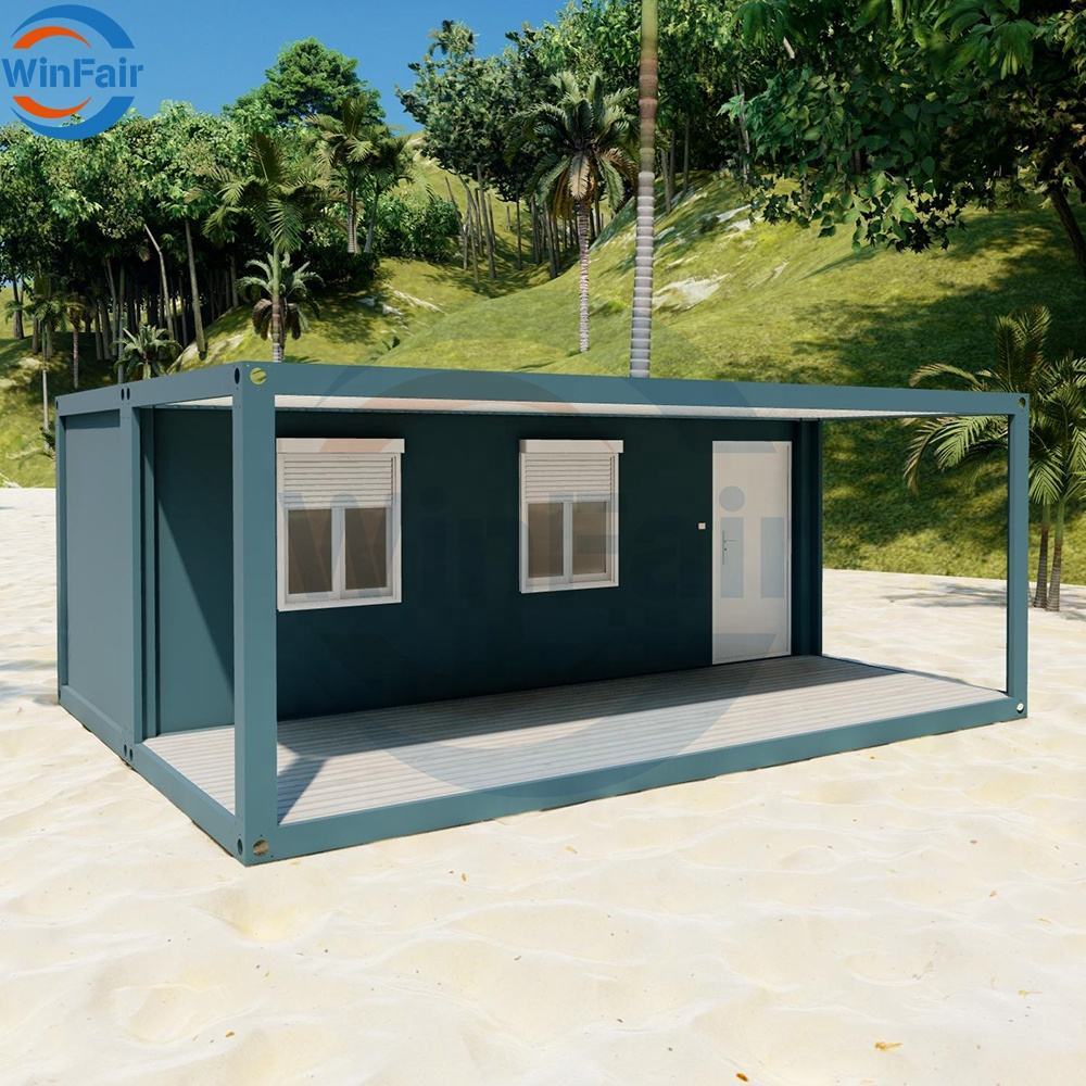 WinFair Kerala Folding Mexico Hurricane Proof Prefab Beach Modern Container House Prefabricated Homes With Platform for Sale