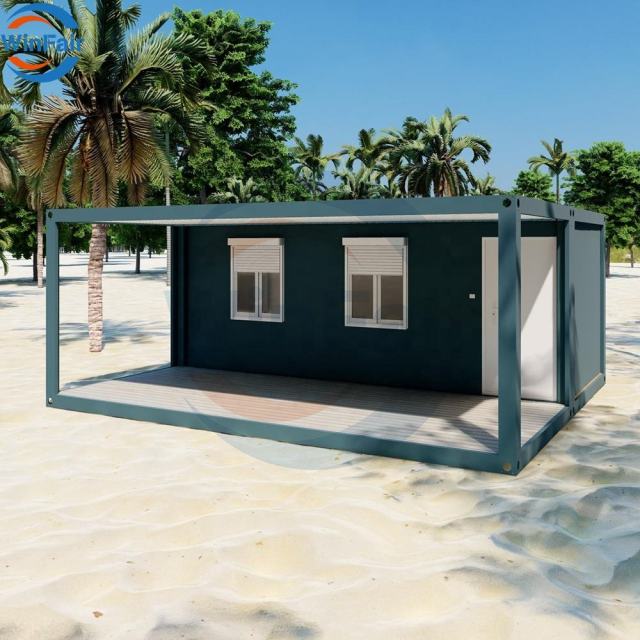 WinFair Kerala Folding Mexico Hurricane Proof Prefab Beach Modern Container House Prefabricated Homes With Platform for Sale
